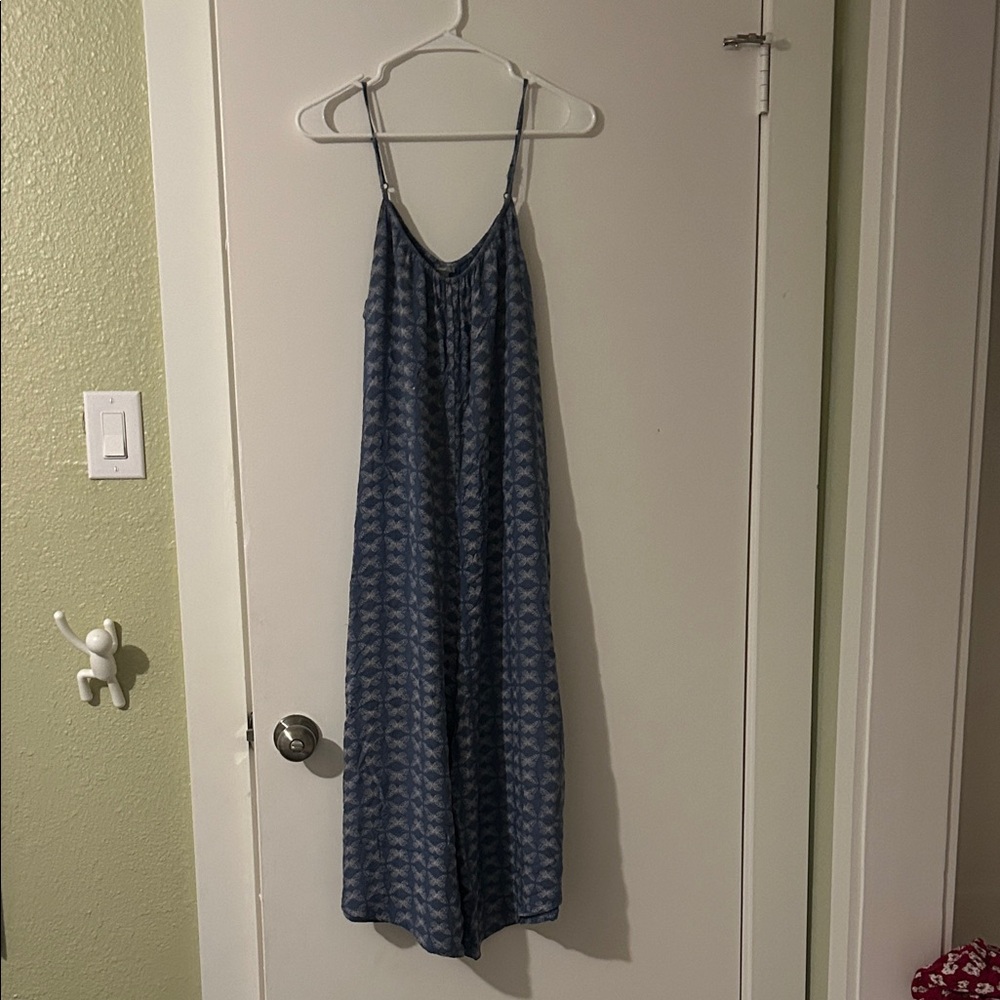 Blue Patterned jumpsuit